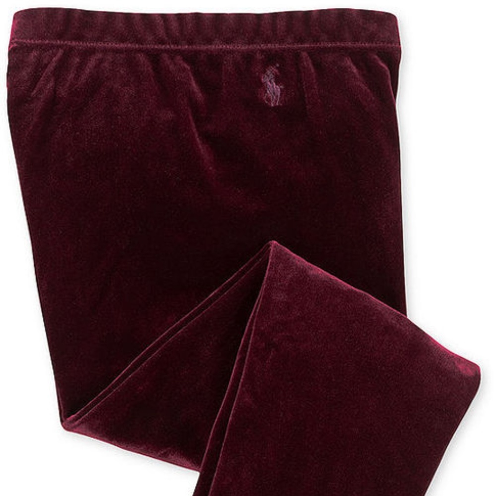 NWT Ralph Lauren Kids Velveteen Leggings Size S